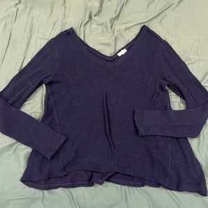 Dark blue women’s oversized sweater